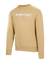 Tan Selkirk Sport Sideline Soft Cotton Crew Neck Sweatshirt with ribbed crew neck, made of 100% organic cotton