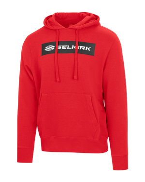 Red Selkirk Sport Sideline Soft Cotton Hoodie with logo on front