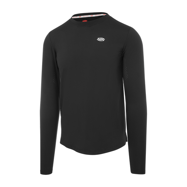 Black long sleeve athletic shirt from the Men's Pro Line collection, designed for pickleball.