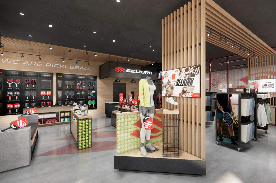 A rendering shows what the inside of a Selkirk Pro Shop will look like. 
