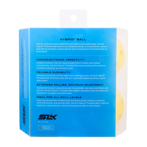 SLK Hybrid+ Pickleball Balls - 4 Pack.