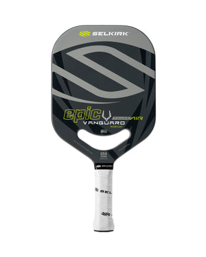 Selkirk VANGUARD Power Air pickleball paddle in Shadow Gray with unique design features