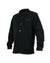 Men's Walton Fleece Button Down in black with button pocket and collar detail