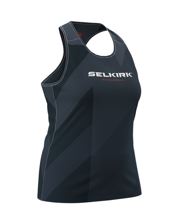 Navy Women's Symmetrix Tank Top with logo on front