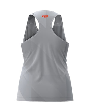 Gray Women's Symmetrix Tank Top - Back view