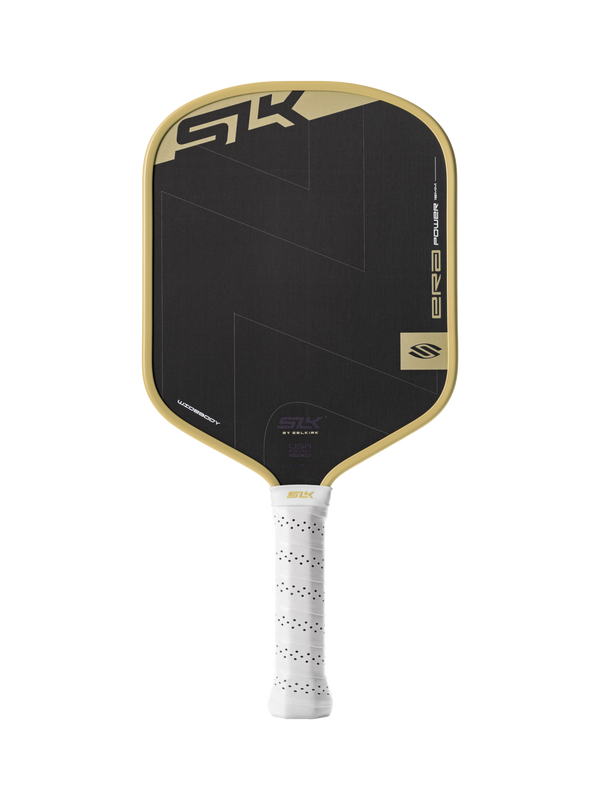 Selkirk SLK ERA Power pickleball paddle in black and violet purple.