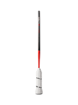 Black and red bat labeled S LABS and PROJECT 001 with white grip printed SELK.