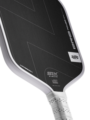 Selkirk SLK ERA Power pickleball paddle in black and white.