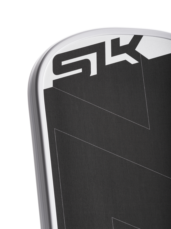 Selkirk SLK ERA Power pickleball paddle in black and white.