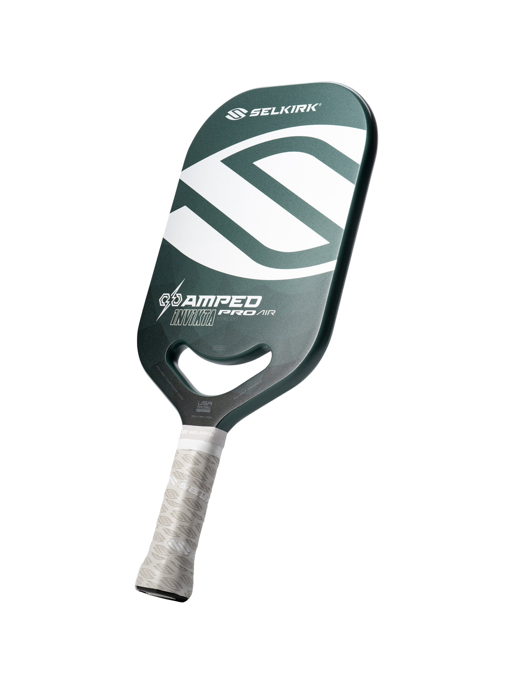 Selkirk AMPED Pro Air Invikta Pickleball Paddle in blue with a white handle.