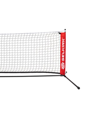 Selkirk Quickset Pickleball Net in red and black.
