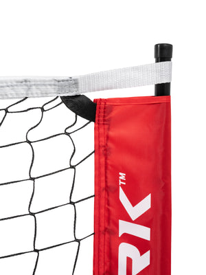 Selkirk Quickset Pickleball Net in red and black.
