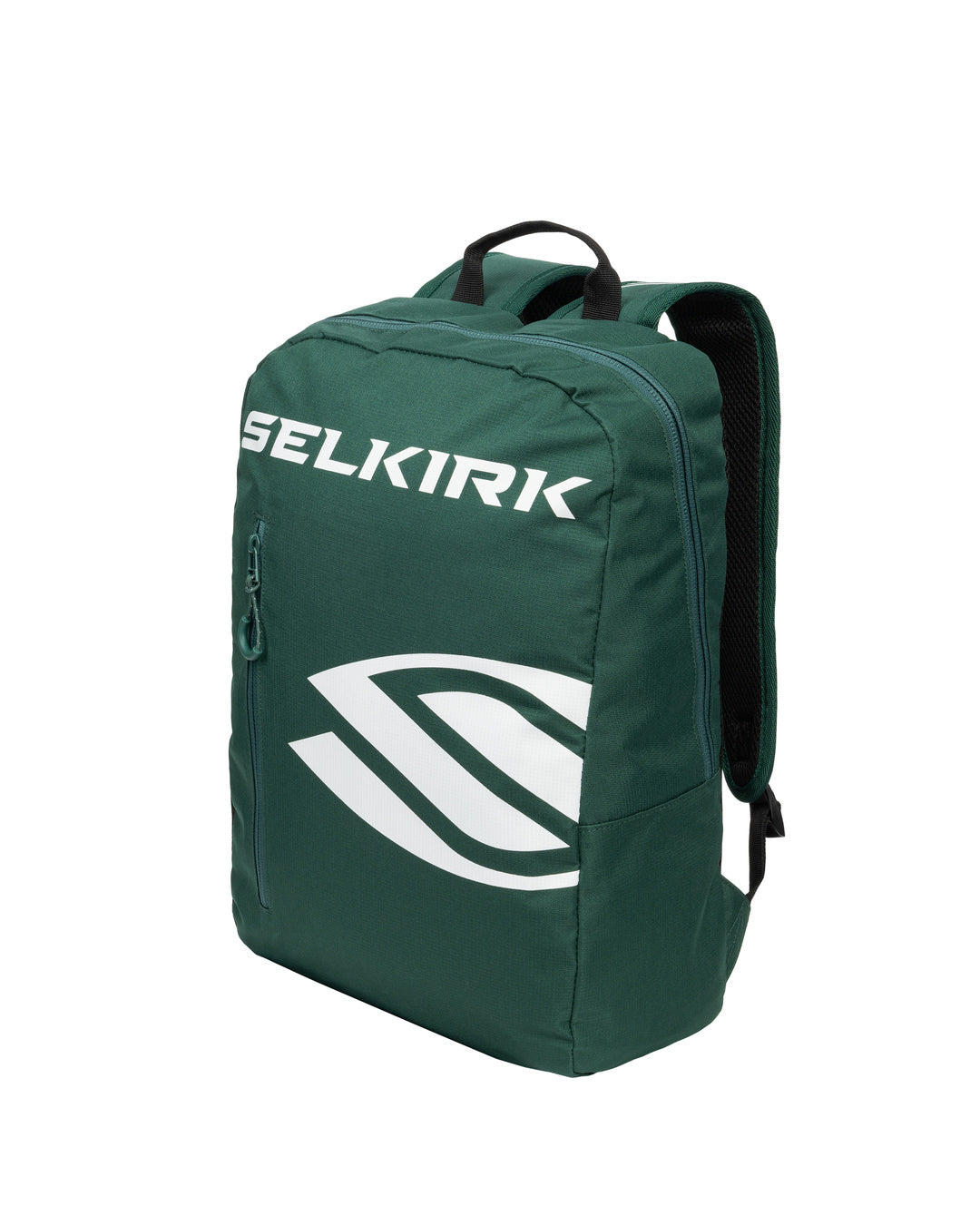 Forest green Selkirk Core Line Day Bag with logo and front pocket