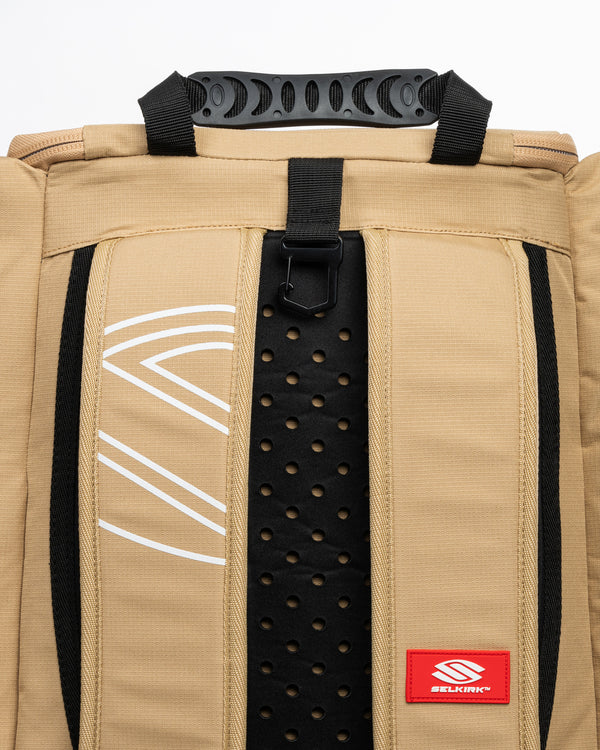Selkirk Sport Core Line Tour Bag Pickleball Backpack - new colors include black, grey, forest green, gold, and pink.