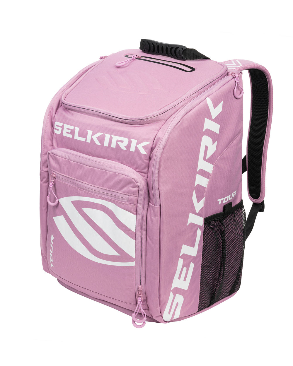 Selkirk Sport Core Line Tour Bag, black with logo, features multiple compartments.