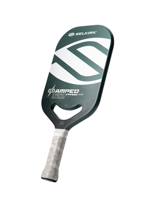 Selkirk AMPED Pro Air Invikta Pickleball Paddle in blue with a white handle.