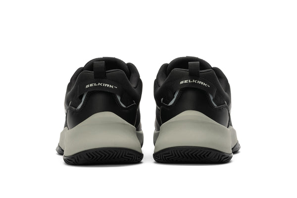 Selkirk Courtstrike men's pickleball shoes in black and white.