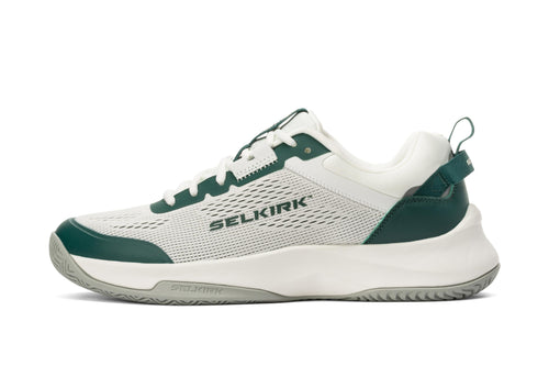 Men's CourtStrike Pickleball Shoes in White Pine, size 7, showcasing breathable mesh and supportive design.