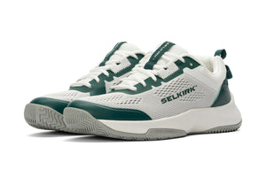 Men's CourtStrike Pickleball Shoes in White Pine, size 7, showcasing breathable mesh and supportive design.