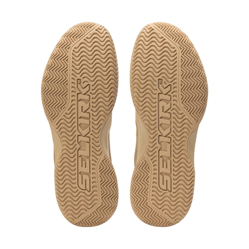 Men's CourtStrike Pro Pickleball Shoes outsole view with SELKIRK branding