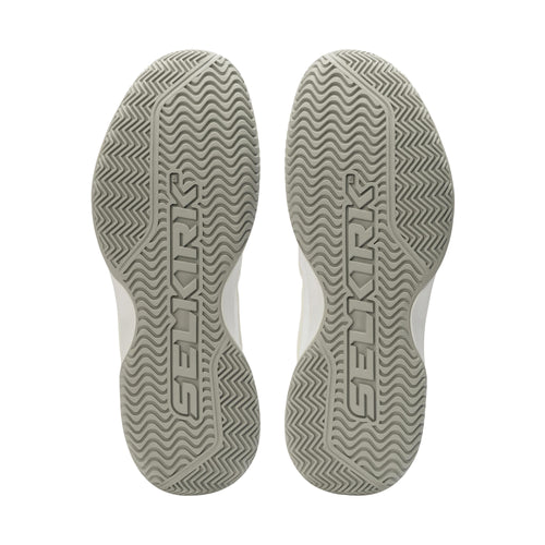 Selkirk Courtstrike Pro men's pickleball shoes in white and grey.