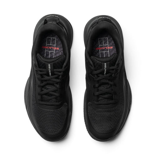 Women's CourtStrike Pro Pickleball Shoes in Blackout color, size 6, featuring breathable mesh and supportive design.