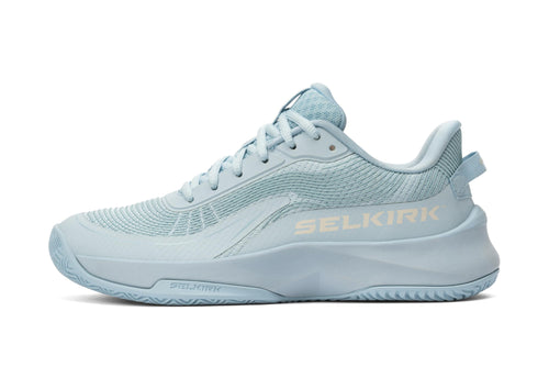 Light blue Women's CourtStrike Pro Pickleball Shoes with a sleek design