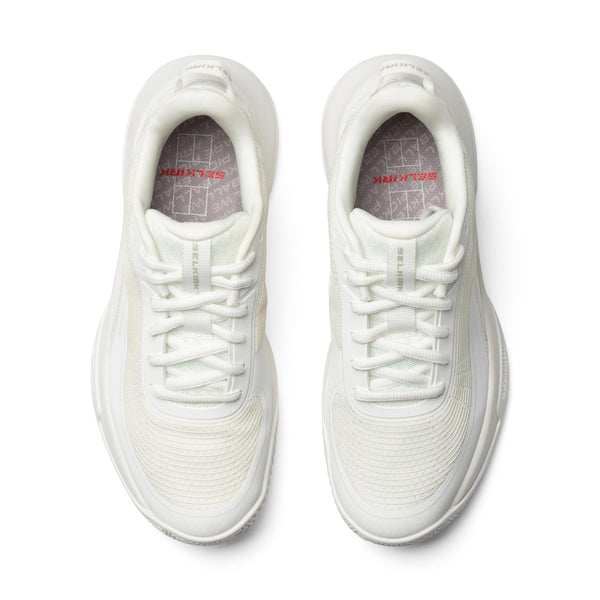 Selkirk Courtstrike Pro women's pickleball shoes in white.