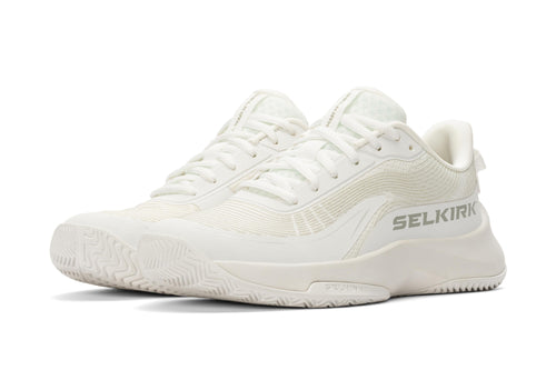 Selkirk Courtstrike Pro women's pickleball shoes in white.