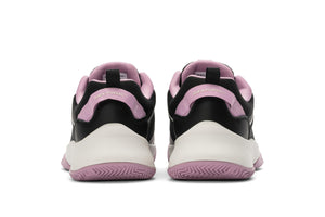 Women's Selkirk CourtStrike Pickleball Shoes in Black Winter Berry, size 6.5, showing back view with pink accents.