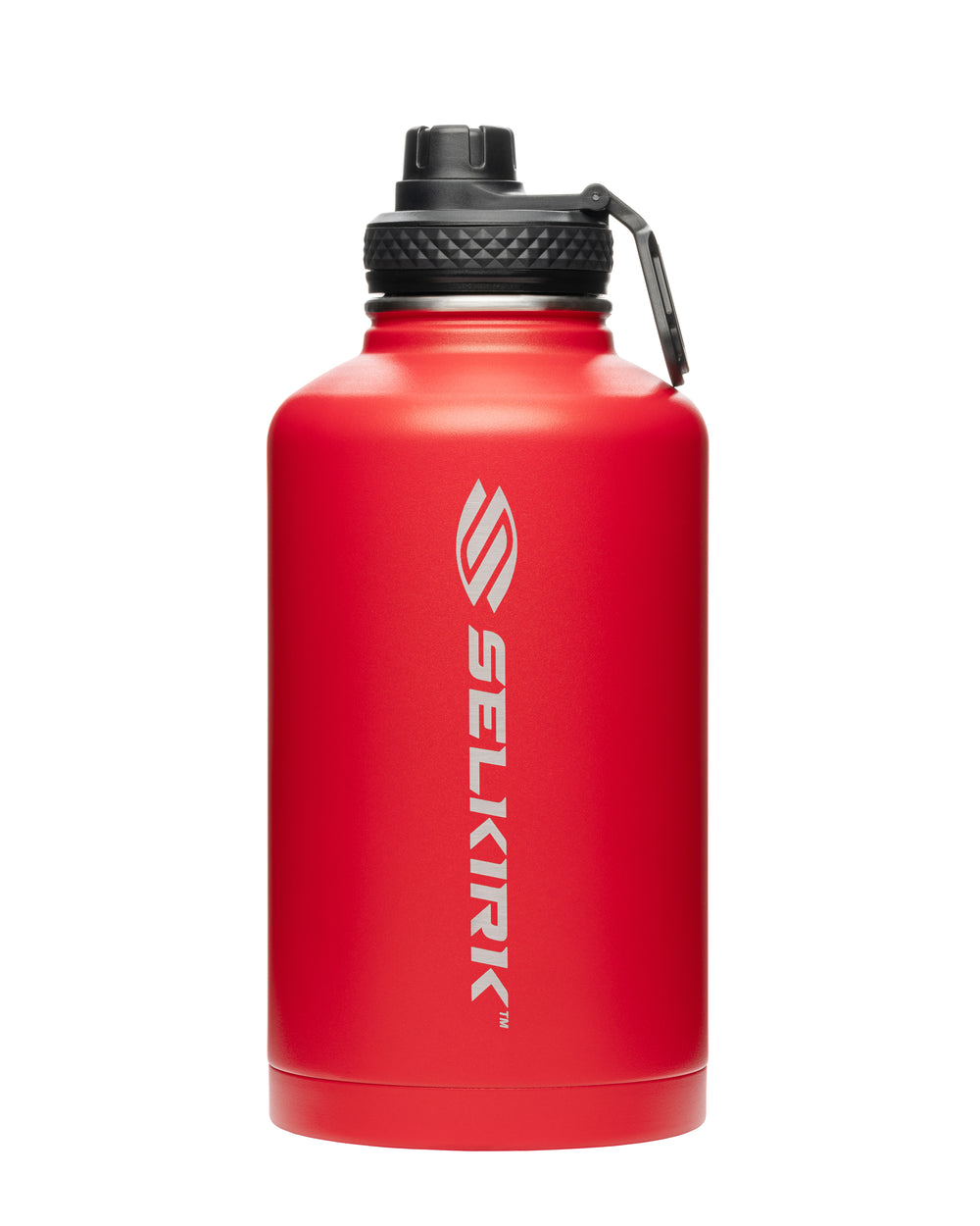 40oz Selkirk Sport Premium Pickleball Water Bottle in Black with logo