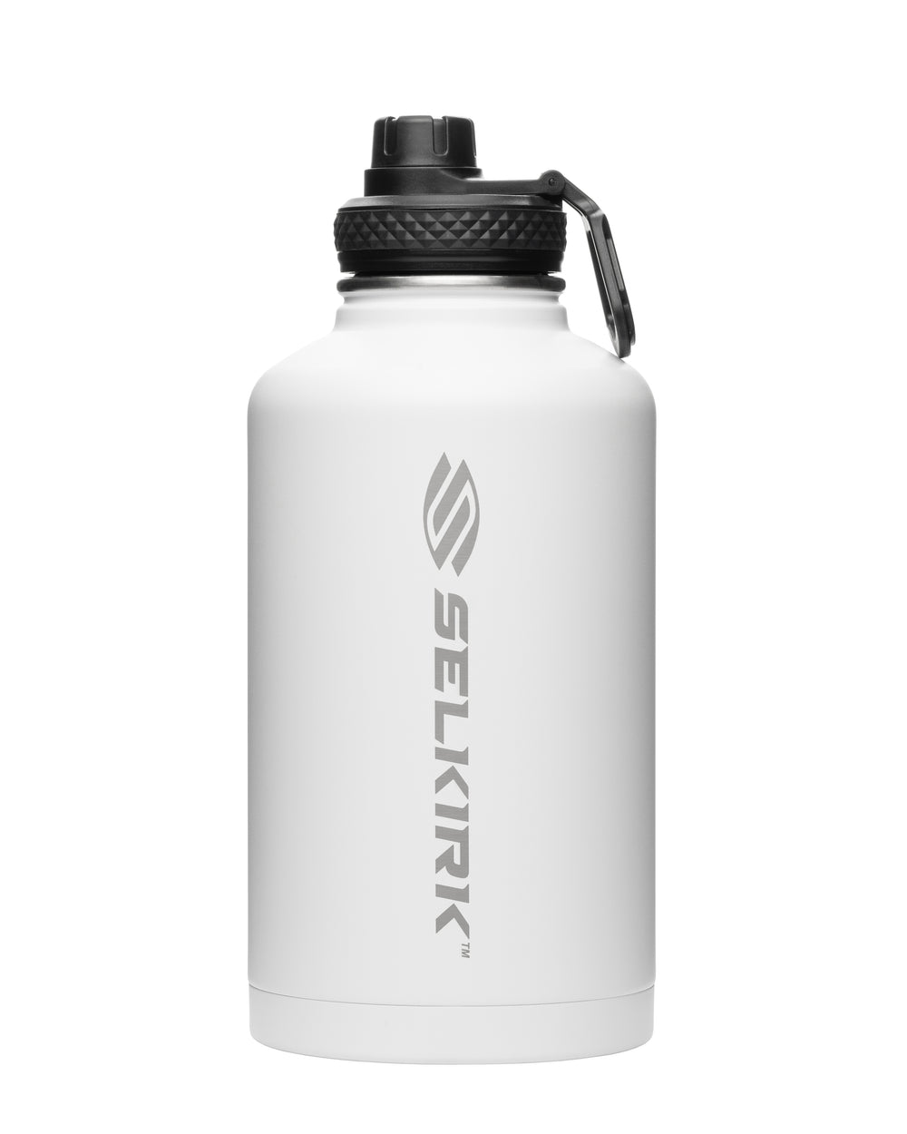 40oz Selkirk Sport Premium Pickleball Water Bottle in Black with logo