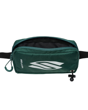 Forest Green Core Line Mini Pickleball Fanny Pack with zipper and logo
