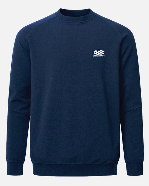 Navy Selkirk Sport TruWear Men's Lifestyle Performance Crewneck with logo