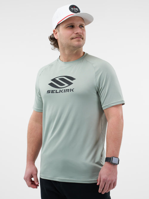 Selkirk Sport Essentials DualSoft men’s short-sleeved graphic pickleball t-shirt.