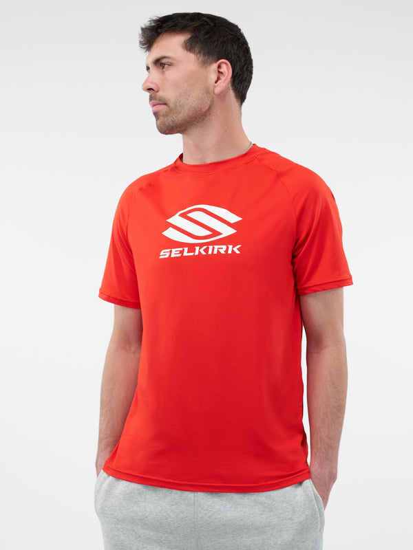 Selkirk Sport Essentials DualSoft men’s short-sleeved graphic pickleball t-shirt.