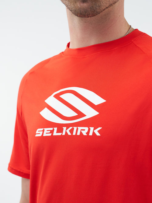 Selkirk Sport Essentials DualSoft men’s short-sleeved graphic pickleball t-shirt.