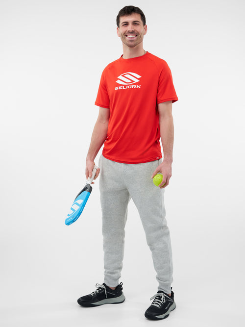 Selkirk Sport Essentials DualSoft men’s short-sleeved graphic pickleball t-shirt.