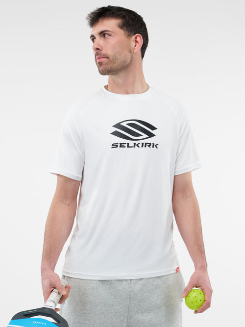 Selkirk Sport Essentials DualSoft men’s short-sleeved graphic pickleball t-shirt.