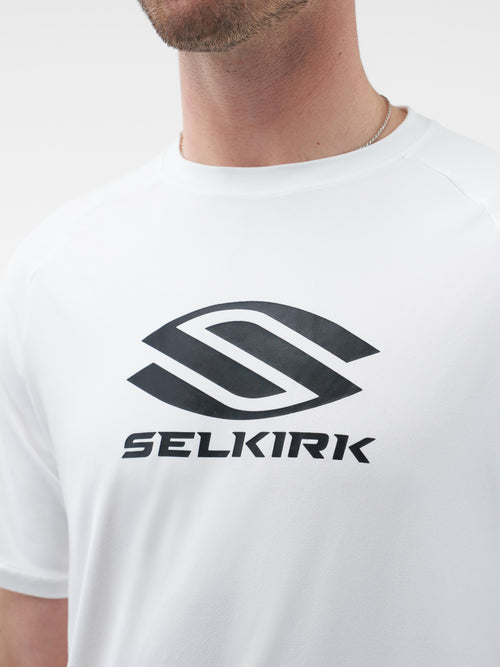 Selkirk Sport Essentials DualSoft men’s short-sleeved graphic pickleball t-shirt.