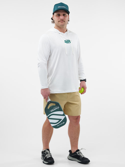 Selkirk Sport Essentials sport-wik men’s lightweight pickleball hoodie.