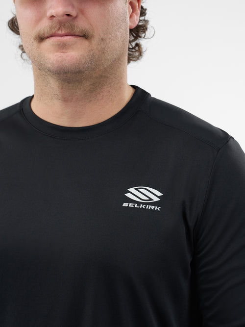 Selkirk Sport Essentials sports-wik men’s long-sleeved performance pickleball t-shirt.