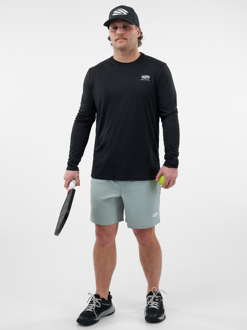 Selkirk Sport Essentials sports-wik men’s long-sleeved performance pickleball t-shirt.