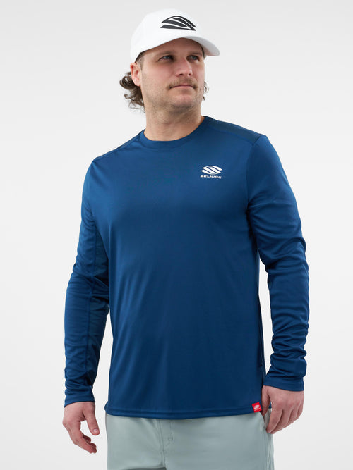 Selkirk Sport Essentials sports-wik men’s long-sleeved performance pickleball t-shirt.
