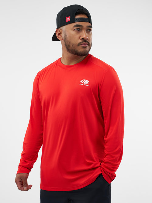 Selkirk Sport Essentials sports-wik men’s long-sleeved performance pickleball t-shirt.