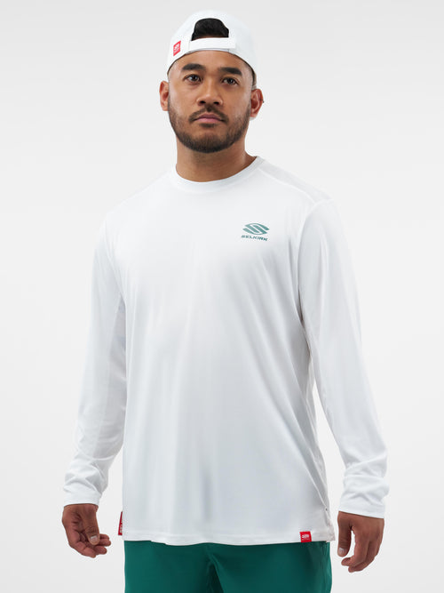 Selkirk Sport Essentials sports-wik men’s long-sleeved performance pickleball t-shirt.