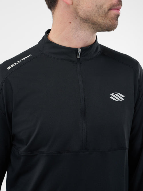 Selkirk Sport Essentials sports-wik men’s ¼-zip pickleball pullover.