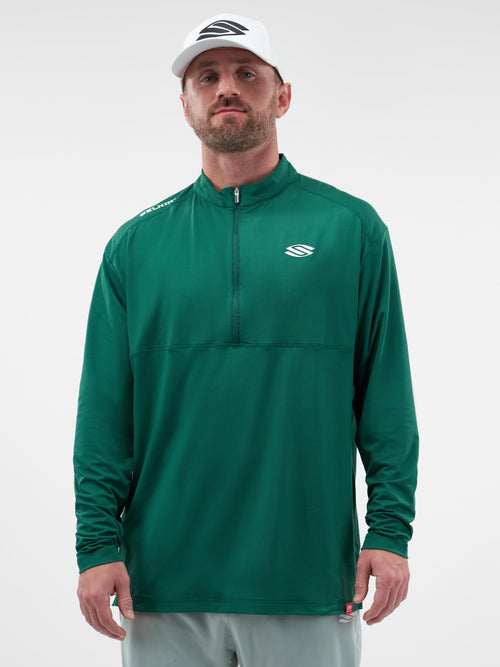 Selkirk Sport Essentials sports-wik men’s ¼-zip pickleball pullover.