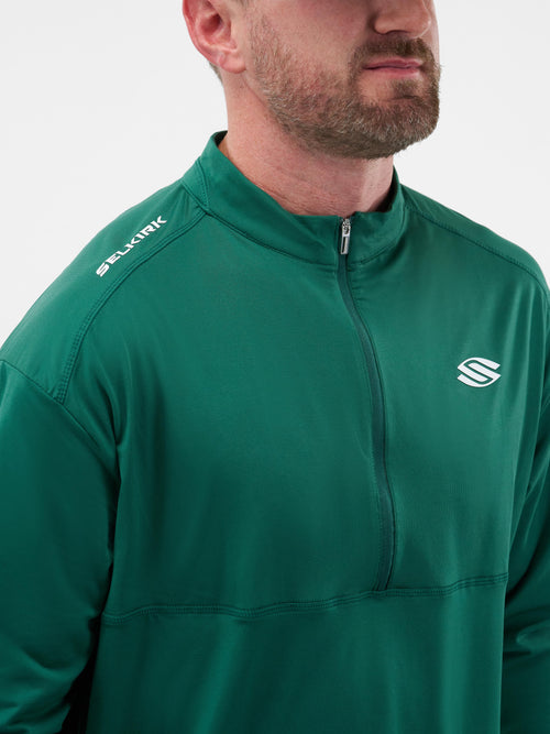 Selkirk Sport Essentials sports-wik men’s ¼-zip pickleball pullover.