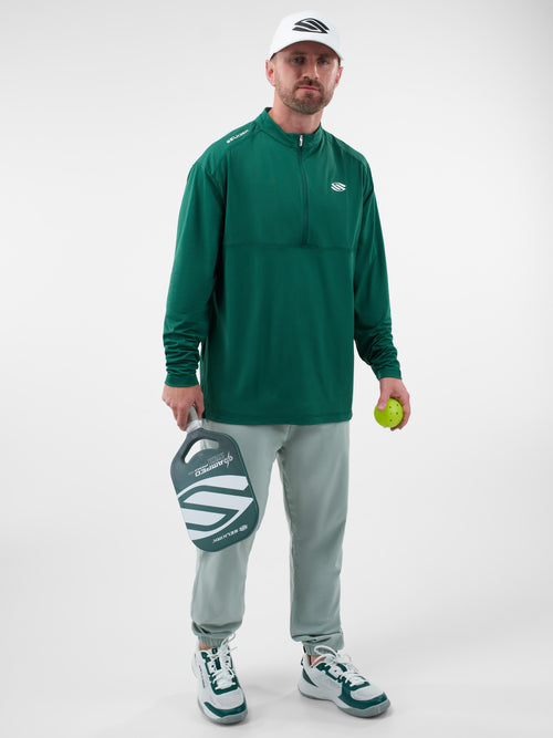 Selkirk Sport Essentials sports-wik men’s ¼-zip pickleball pullover.
